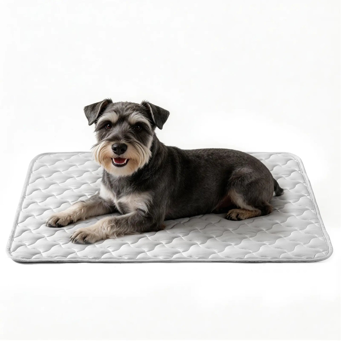 MIXJOY Premium Dog Cooling Mat - Instant Temperature Reduction (Q-Max > 0.5), Snag-Resistant, Machine Washable, Anti-Slip Design for Indoor and Outdoor Use, Blue