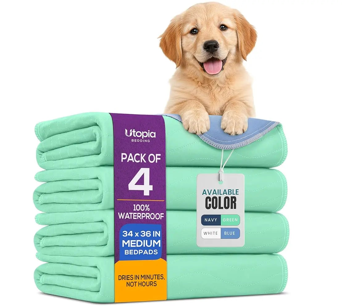 Utopia Bedding Washable Waterproof Incontinence Pads for Dogs, Adults, and Children - Heavy Absorbency Training Pads for Sofas and Couches