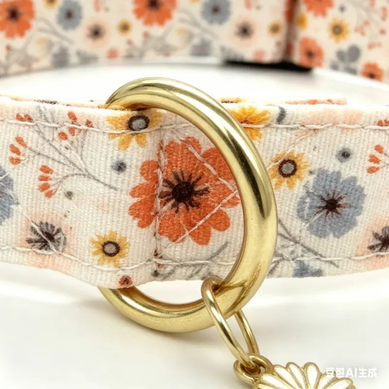 Stylish Printed Dog Collar with Durable, Versatile Design and Adjustable Fit for Puppies and Adult Dogs