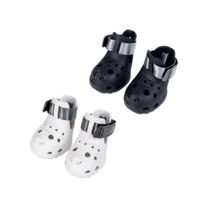 Perforated Multi-Size Dog Sandals - Breathable Soft-Sole Pet Paw Protectors for Spring and Summer Outdoor Activities