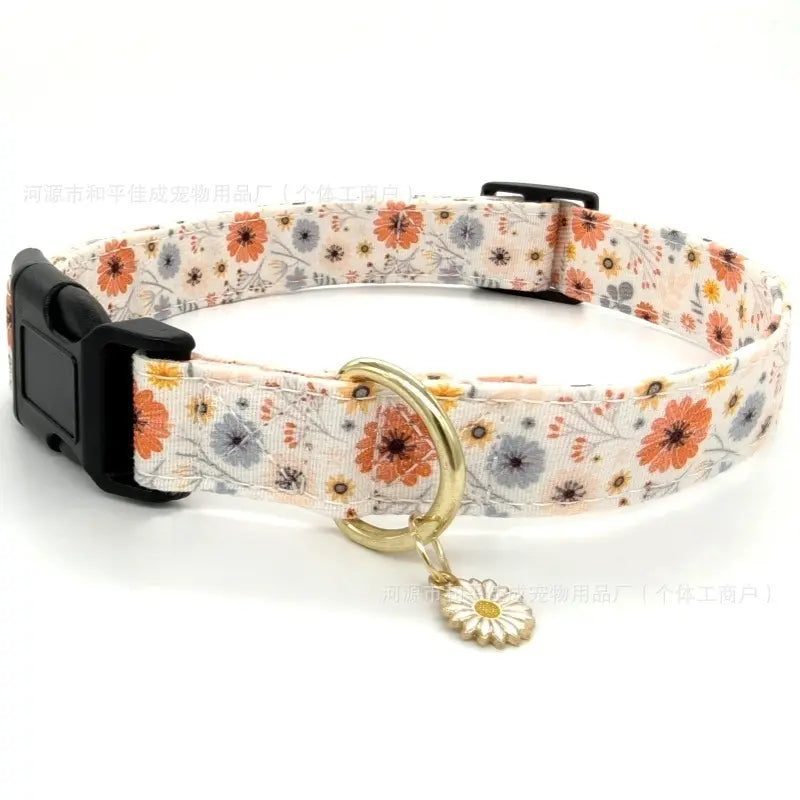 Stylish Printed Dog Collar with Durable, Versatile Design and Adjustable Fit for Puppies and Adult Dogs