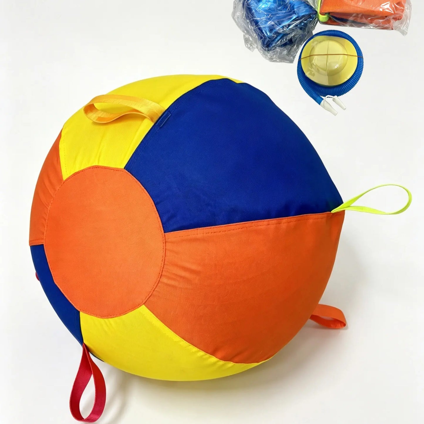 Premium Rubber Dog Training Ball with Handle for Interactive Fetch - Ideal for Border Collies and Other Breeds