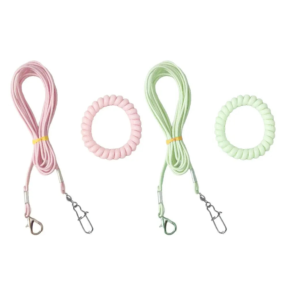 Premium Ultra-Light Bird Training Leash with Elastic Release Rope and Foot Ring Harness for Safe Indoor and Outdoor Flight Training