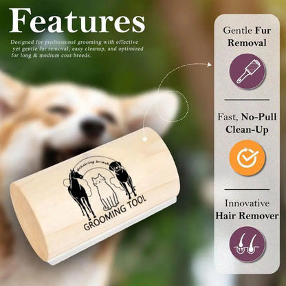 Professional Dog Grooming Brush and Deshedding Tool for Short and Long-Haired Dogs - 5 Inch Comb for Efficient Fur Removal
