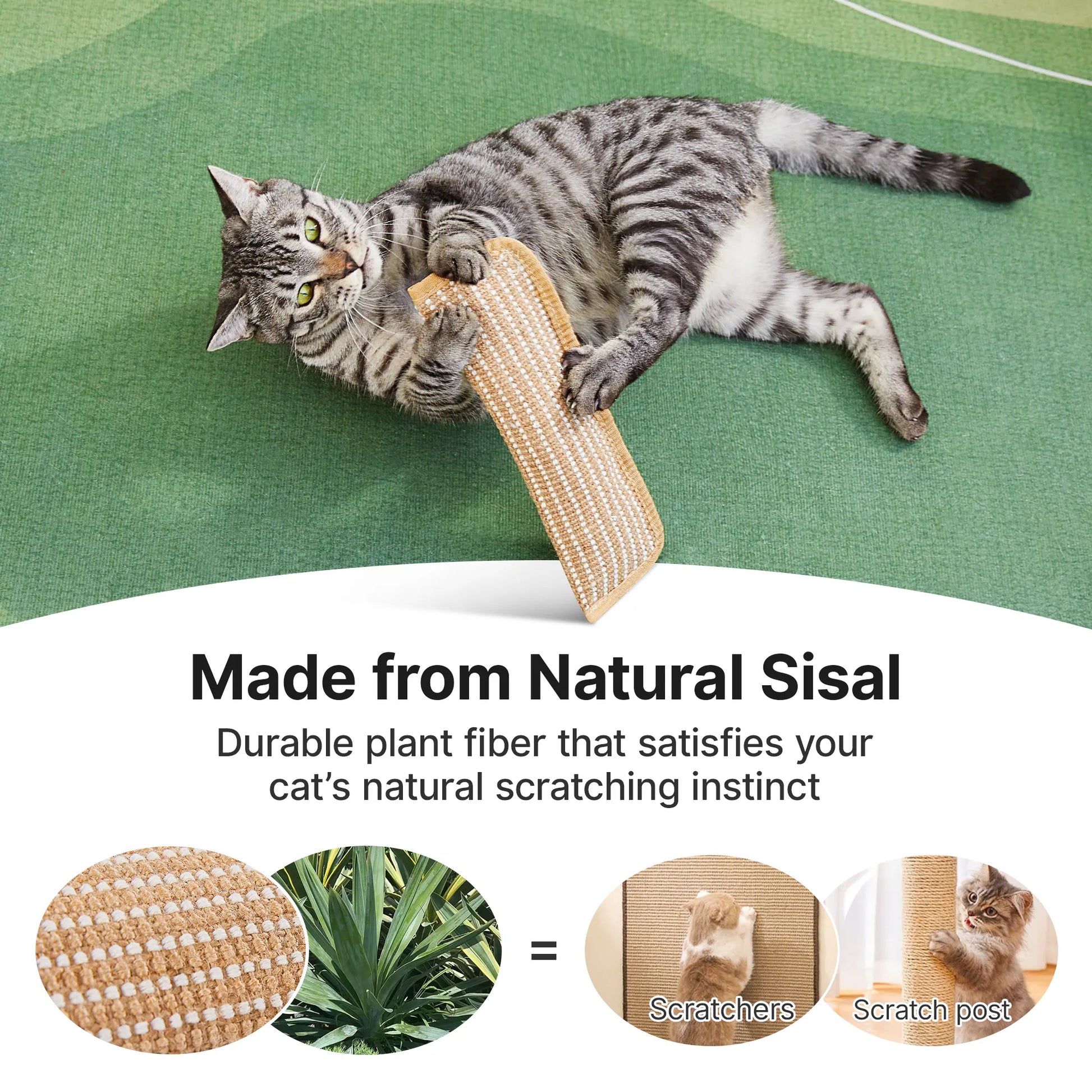 Potaroma 2-Pack Interactive Cat Sisal Kicker Toys for Indoor Play, Soft Scratching Pillows for Dental Care and Engagement