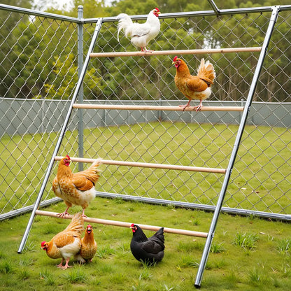 PAWGIANT Wooden Chicken Roosting Bars - 56''L x 42''W, Ideal for Backyard Farms, Easy to Assemble and Clean, Enhances Coop Comfort and Chicken Activity