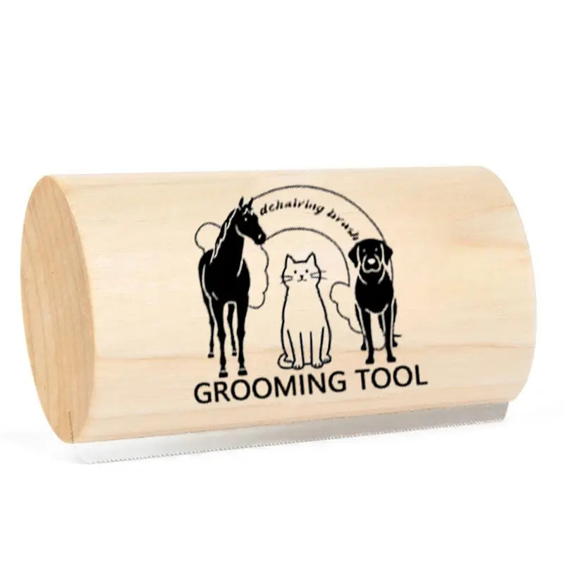 Professional Dog Grooming Brush and Deshedding Tool for Short and Long-Haired Dogs - 5 Inch Comb for Efficient Fur Removal