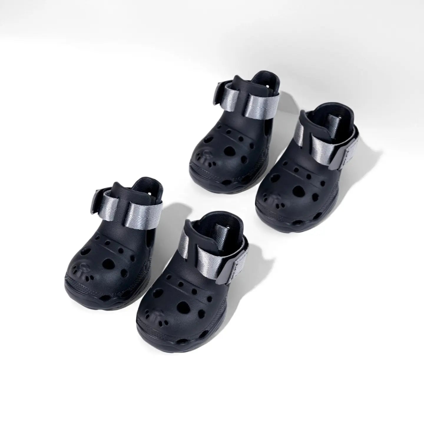 Perforated Multi-Size Dog Sandals - Breathable Soft-Sole Pet Paw Protectors for Spring and Summer Outdoor Activities