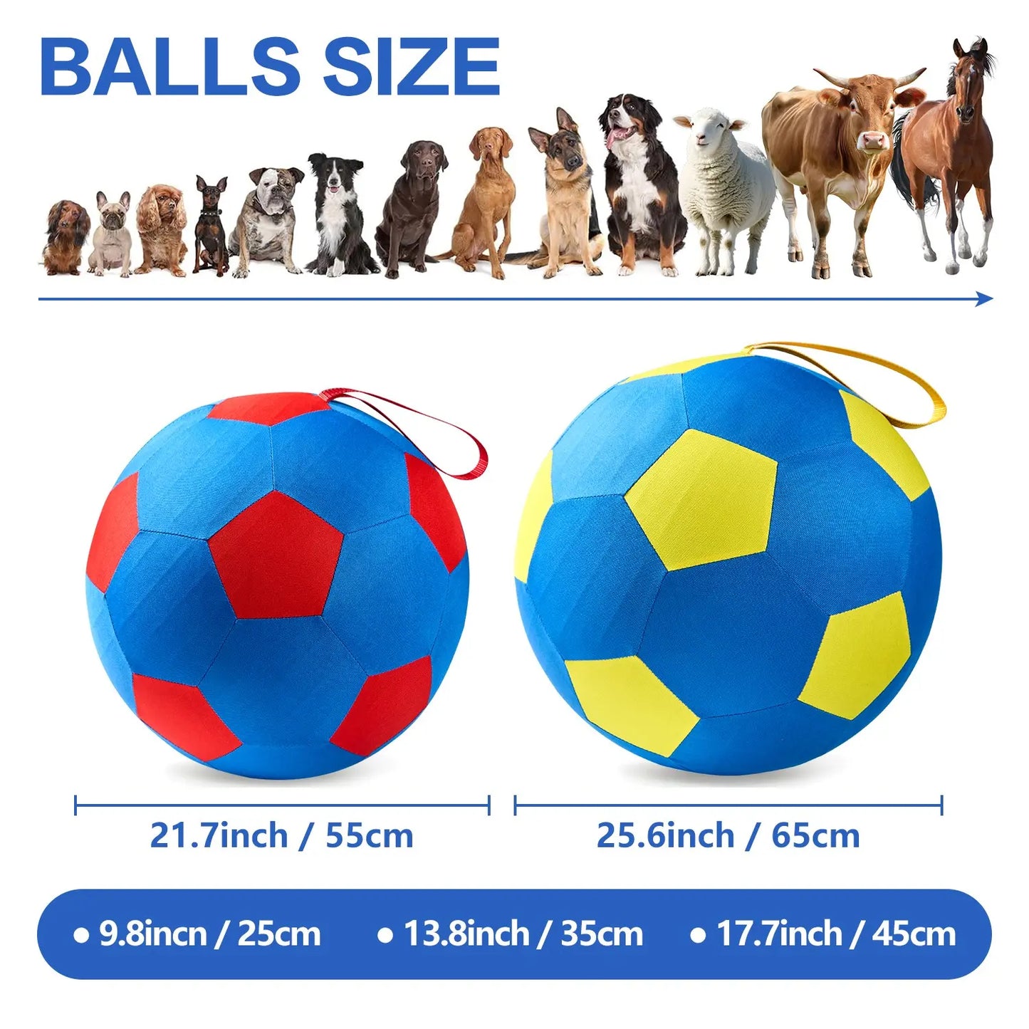 Premium Rubber Dog Training Ball with Handle for Interactive Fetch - Ideal for Border Collies and Other Breeds