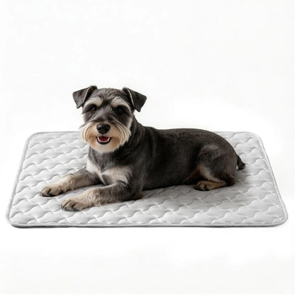 MIXJOY Premium Dog Cooling Mat - Instant Temperature Reduction (Q-Max > 0.5), Snag-Resistant, Machine Washable, Anti-Slip Design for Indoor and Outdoor Use, Blue