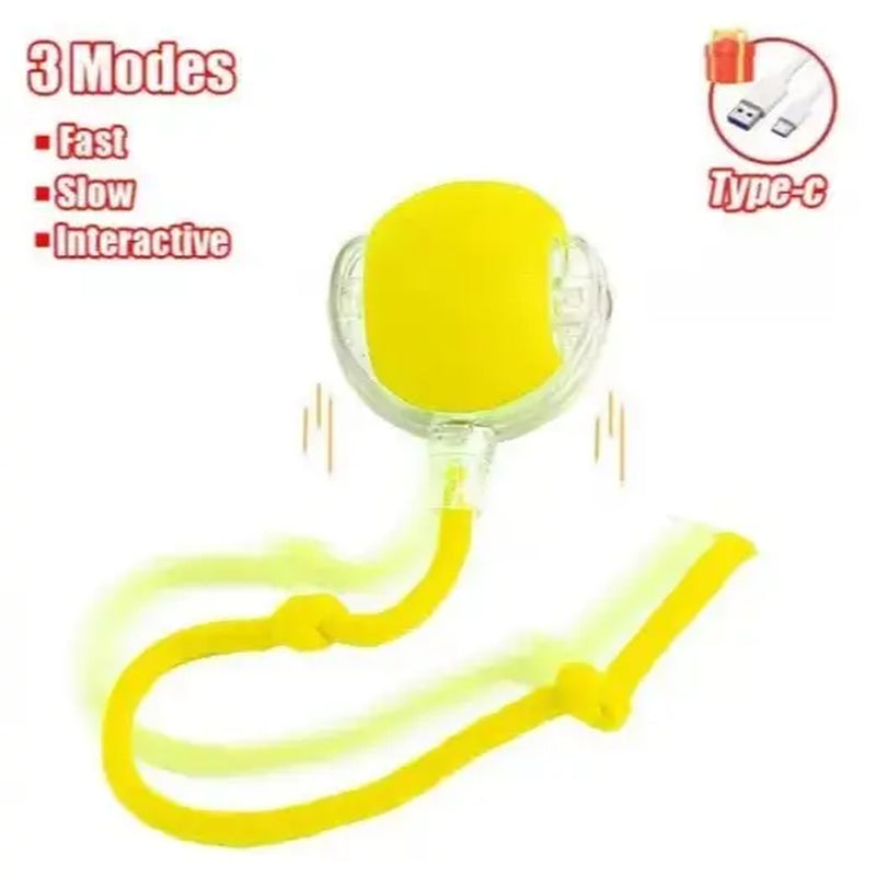 Rechargeable Interactive Pet Toy Ball with Bird Chirping Sound and Smart Motion Sensor, Designed for Durability and Quiet Operation, Offering Anti-Depression Benefits and Extended Battery Life for Versatile Use