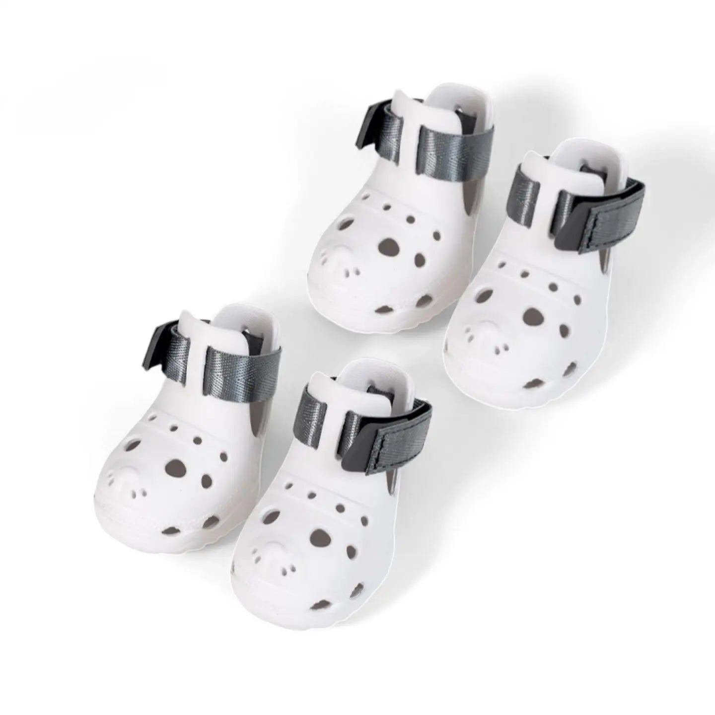 Perforated Multi-Size Dog Sandals - Breathable Soft-Sole Pet Paw Protectors for Spring and Summer Outdoor Activities