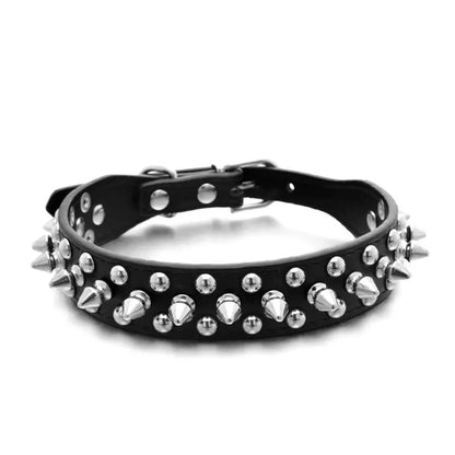 Spiked Anti-Bite Heavy-Duty Dog Collar for Medium and Large Breeds | Durable Neck Ring for Doberman, Pitbull, and German Shepherd | Stylish Design for Pets