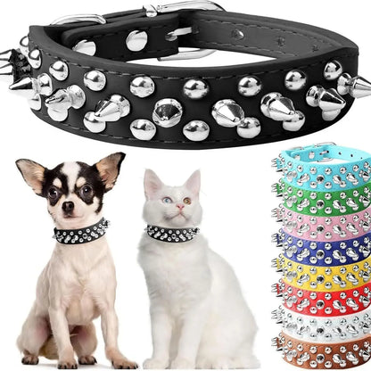 Spiked Anti-Bite Heavy-Duty Dog Collar for Medium and Large Breeds | Durable Neck Ring for Doberman, Pitbull, and German Shepherd | Stylish Design for Pets