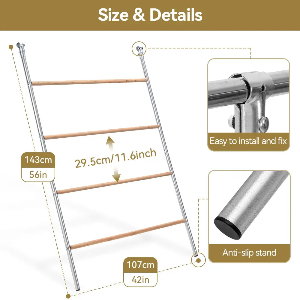 PAWGIANT Wooden Chicken Roosting Bars - 56''L x 42''W, Ideal for Backyard Farms, Easy to Assemble and Clean, Enhances Coop Comfort and Chicken Activity