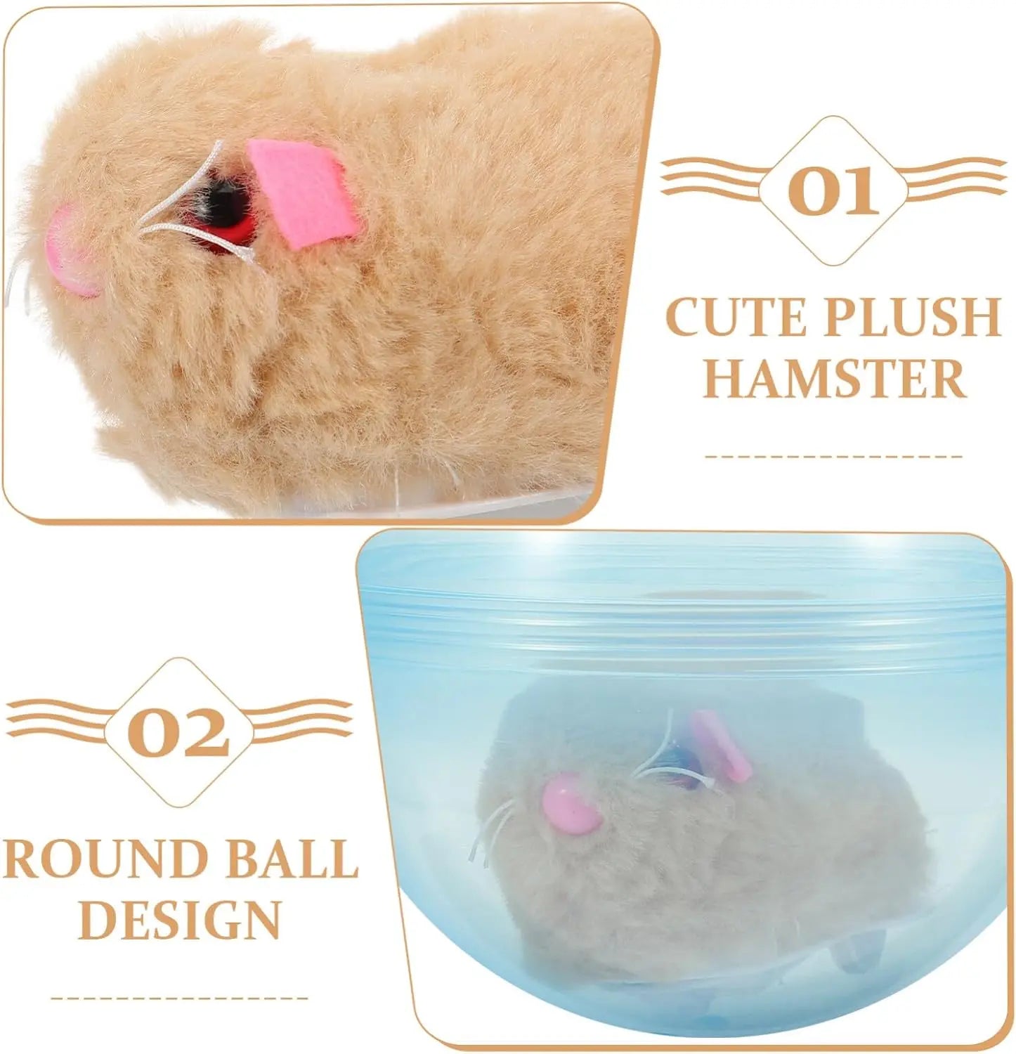 Interactive Smart Cat Toy Ball - Automatic Rolling Mouse, USB Rechargeable Feline Entertainment Device