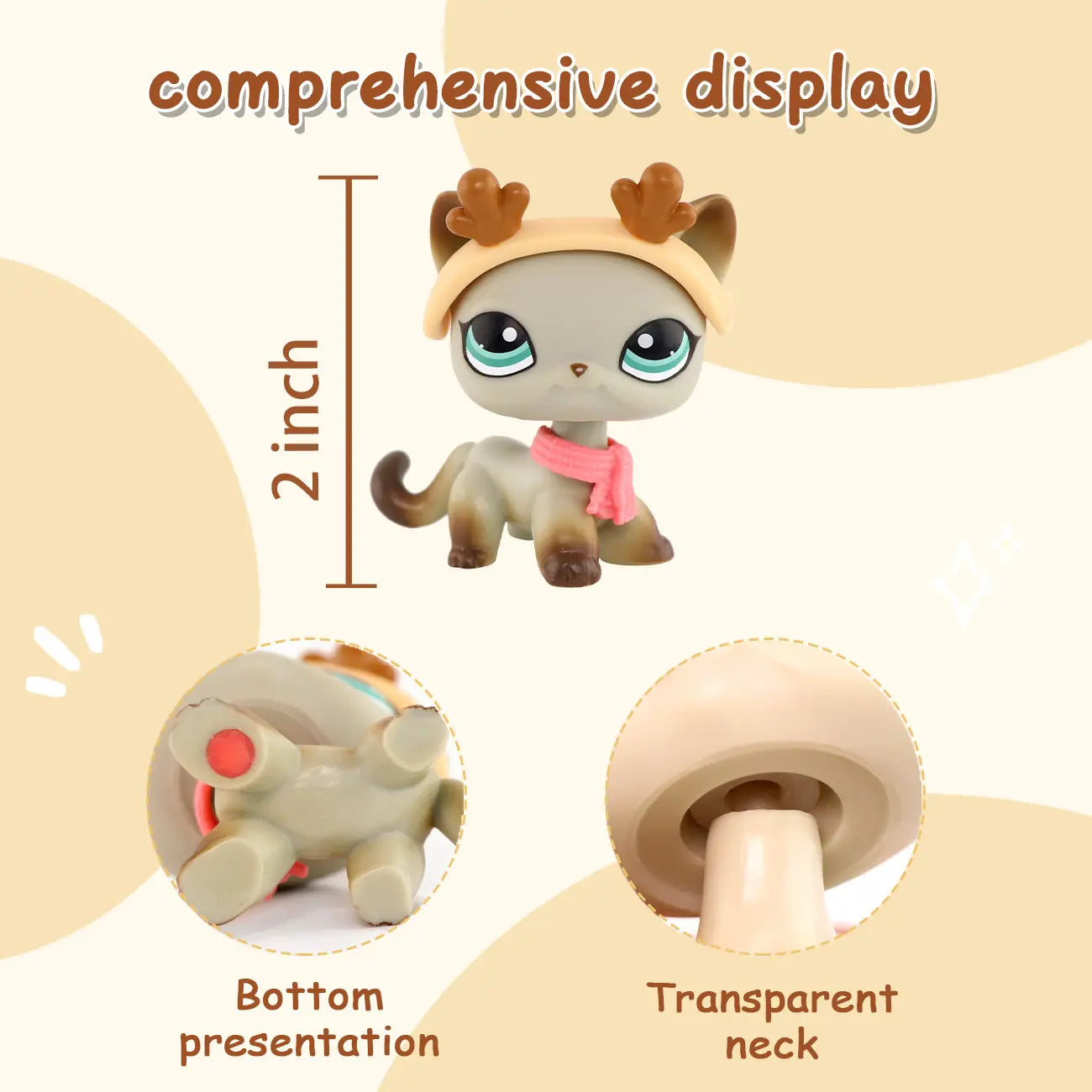 Set of 5 Collectible Miniature Shorthair Cat Statues for Indoor and Outdoor Display with Accessories - Ideal Gift for Christmas, Birthdays, and Halloween