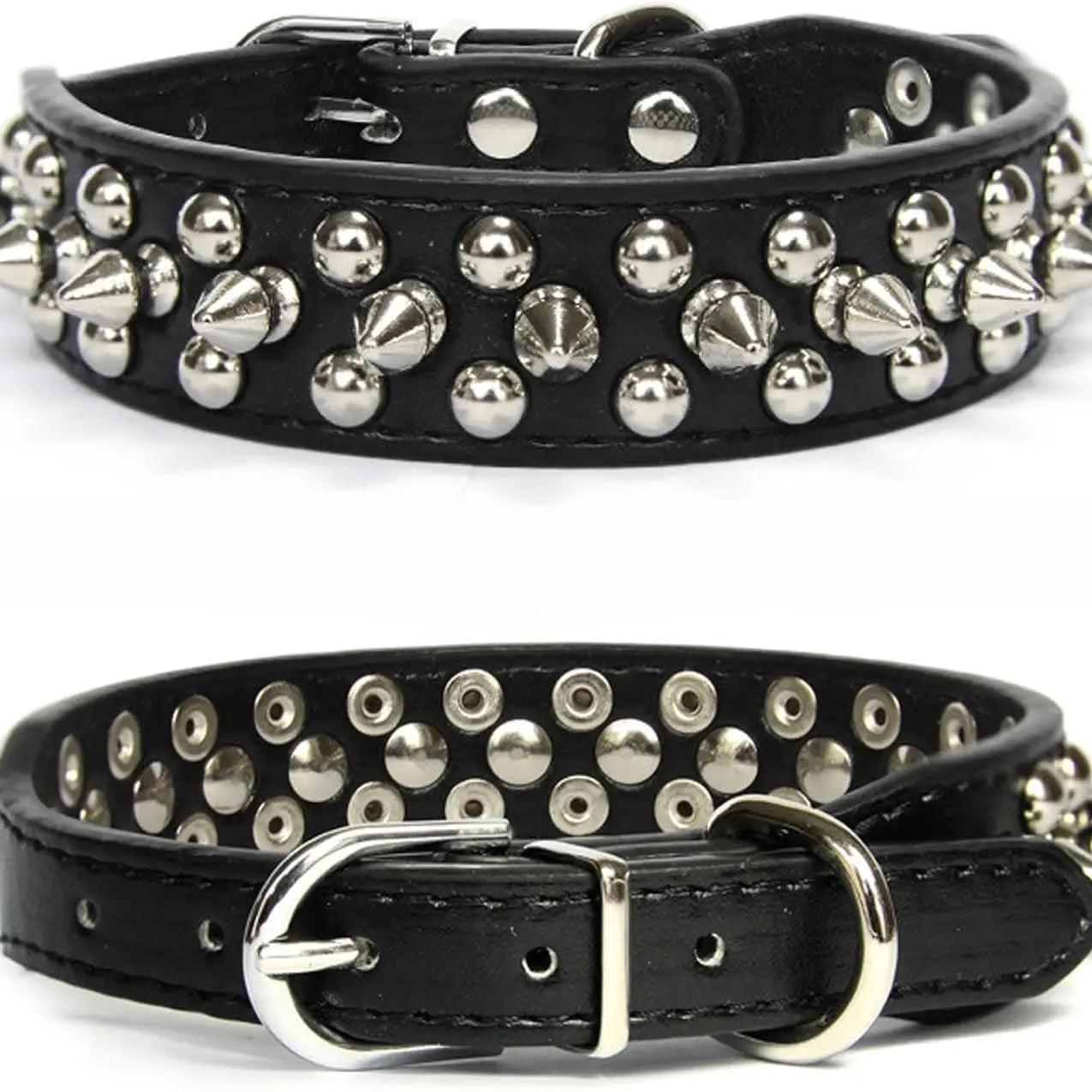 Spiked Anti-Bite Heavy-Duty Dog Collar for Medium and Large Breeds | Durable Neck Ring for Doberman, Pitbull, and German Shepherd | Stylish Design for Pets