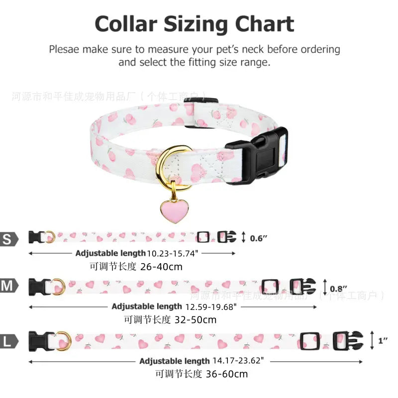 Stylish Printed Dog Collar with Durable, Versatile Design and Adjustable Fit for Puppies and Adult Dogs