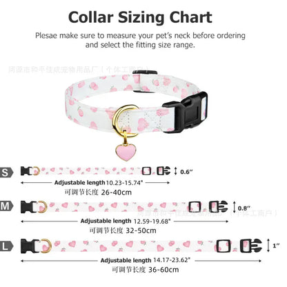 Stylish Printed Dog Collar with Durable, Versatile Design and Adjustable Fit for Puppies and Adult Dogs