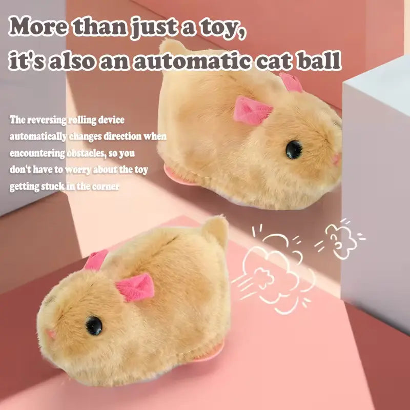 Interactive Smart Cat Toy Ball - Automatic Rolling Mouse, USB Rechargeable Feline Entertainment Device