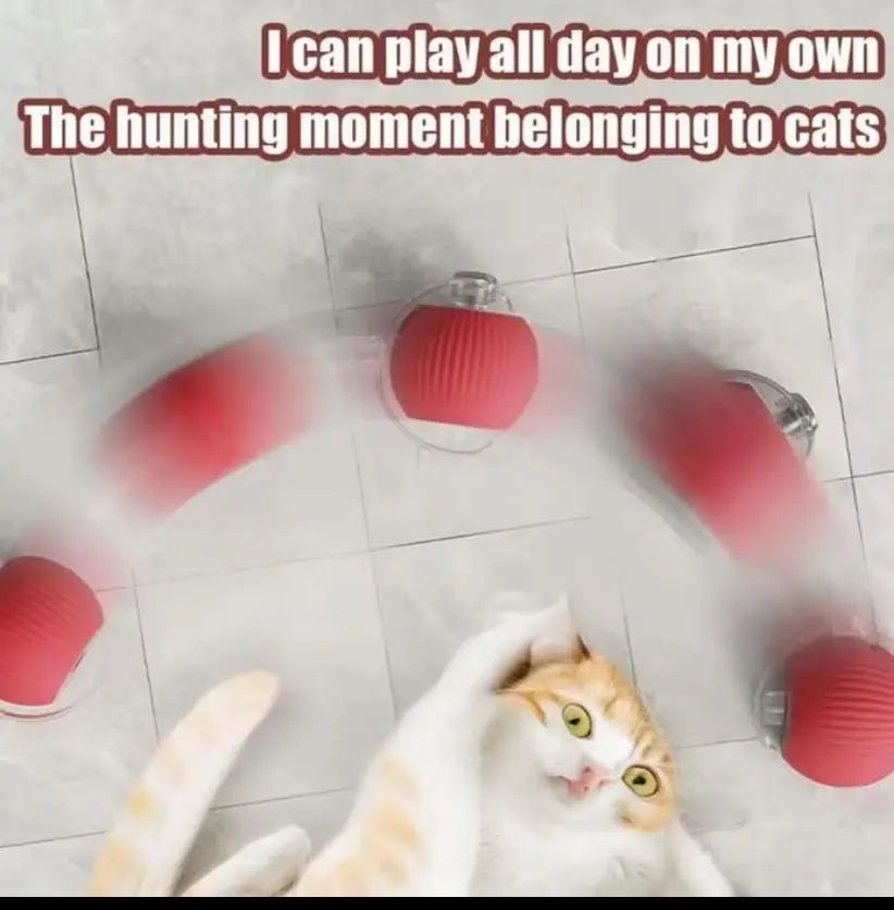 Rechargeable Interactive Pet Toy Ball with Bird Chirping Sound and Smart Motion Sensor, Designed for Durability and Quiet Operation, Offering Anti-Depression Benefits and Extended Battery Life for Versatile Use