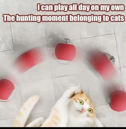 Rechargeable Interactive Pet Toy Ball with Bird Chirping Sound and Smart Motion Sensor, Designed for Durability and Quiet Operation, Offering Anti-Depression Benefits and Extended Battery Life for Versatile Use