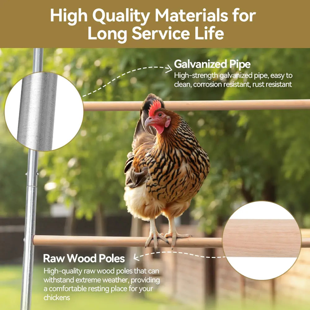 PAWGIANT Wooden Chicken Roosting Bars - 56''L x 42''W, Ideal for Backyard Farms, Easy to Assemble and Clean, Enhances Coop Comfort and Chicken Activity
